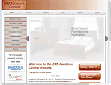 Tablet Screenshot of gtafurniturecentral.com